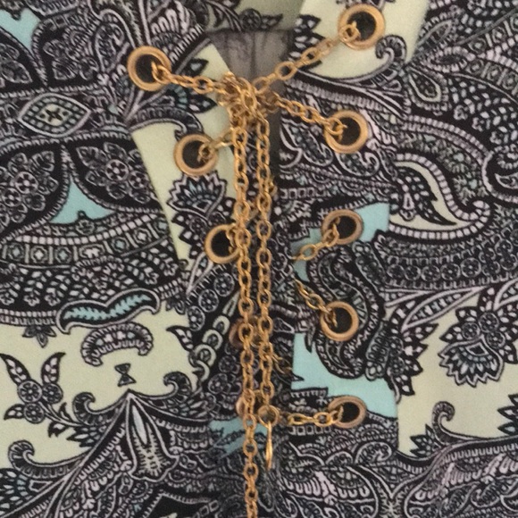 Paisley gray and turquoise and a lite green $10 - Picture 4 of 7